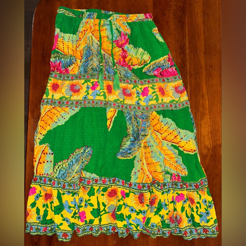 Cynthia Rowley Tropical Midi Shirt Size Medium